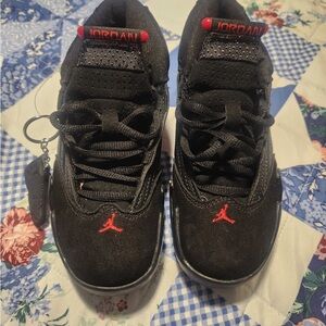 Jordan Kids Black and Red Sneakers